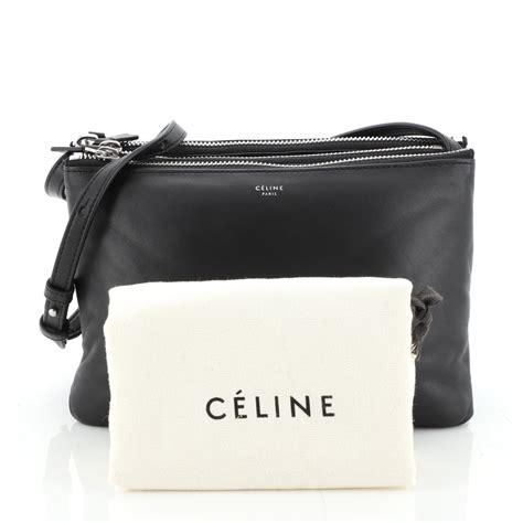 celine trio leather crossbody bag|Celine crossbody bag sale.